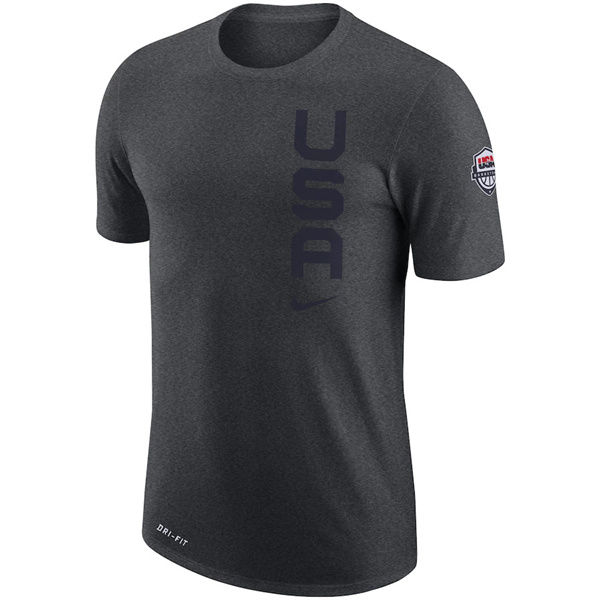 Men's Team USA Gray T-Shirt(Run Small) - Click Image to Close